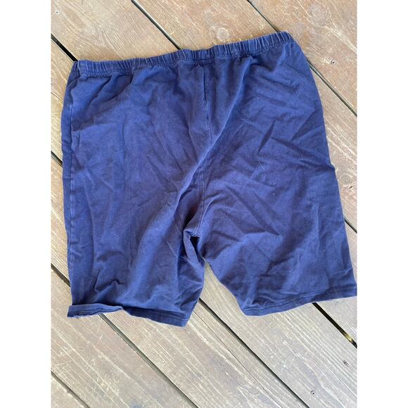 Woman Within 1x blue soft shorts - Picture 2 of 3